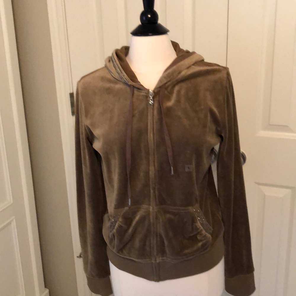 Tan Velour Jacket & Pants